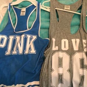 VS pink tank tops